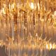 Novaresi Gold Plated Ceiling Lamp CH Serie 1970 Italy