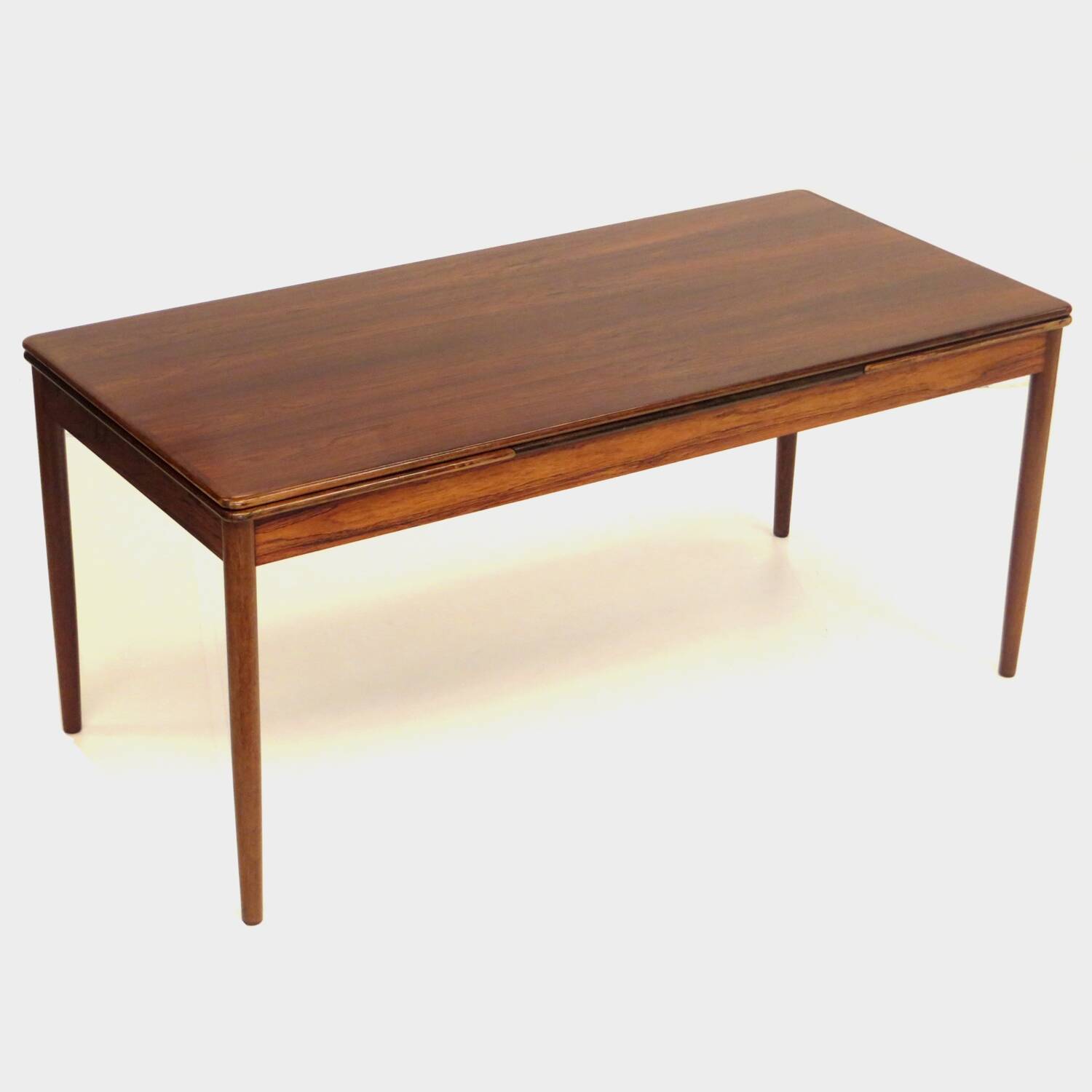 Extra large vintage mid century extendable rosewood dining table, 1960s