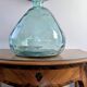 Dame-jeanne en verre soufflé vert d’eau – 32 cm