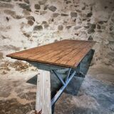 Table bistrot / de travail française ancienne, vers 1920