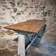 Antique French bistro/work table, circa 1920