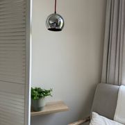 Set of 2 Vintage Topan style pendants - Danish design lamps - Space age sty
