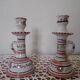 duo of ceramic candle holders