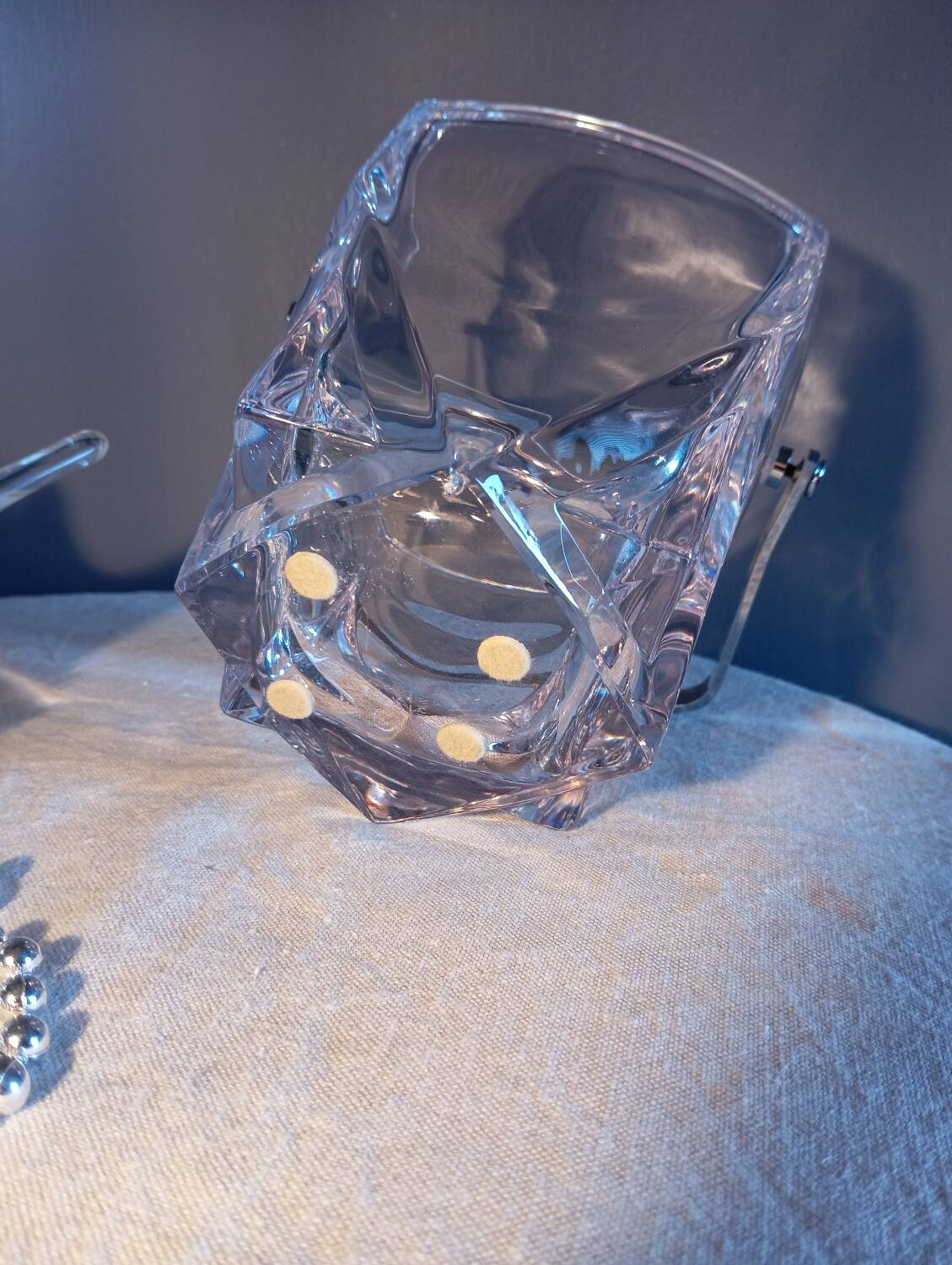 Crystal ice bucket from Sèvres, France