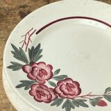 Two Digoin Sarreguemines dessert plates