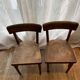 Duo of children's bistro chairs