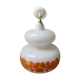 White Opaline with flowers