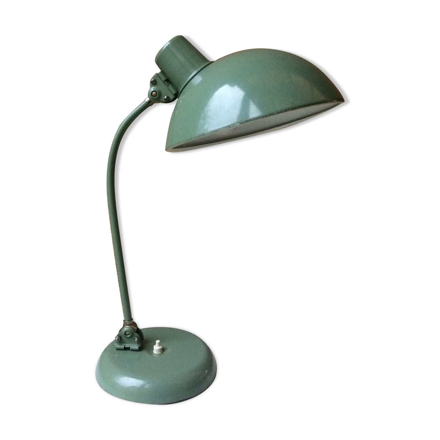 Lampe de bureau atelier industriel manufrance vintage vert