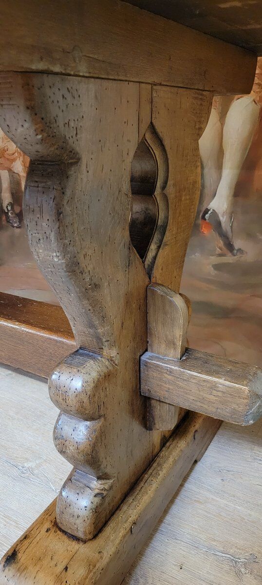 Large farmhouse or monastery table in solid oak.