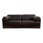 De Sede Ds-76 Modular Sofa in Brown Leather, Switzerland  1970s