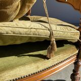 Giorgetti / classic armchair in art deco style / italy 1970s