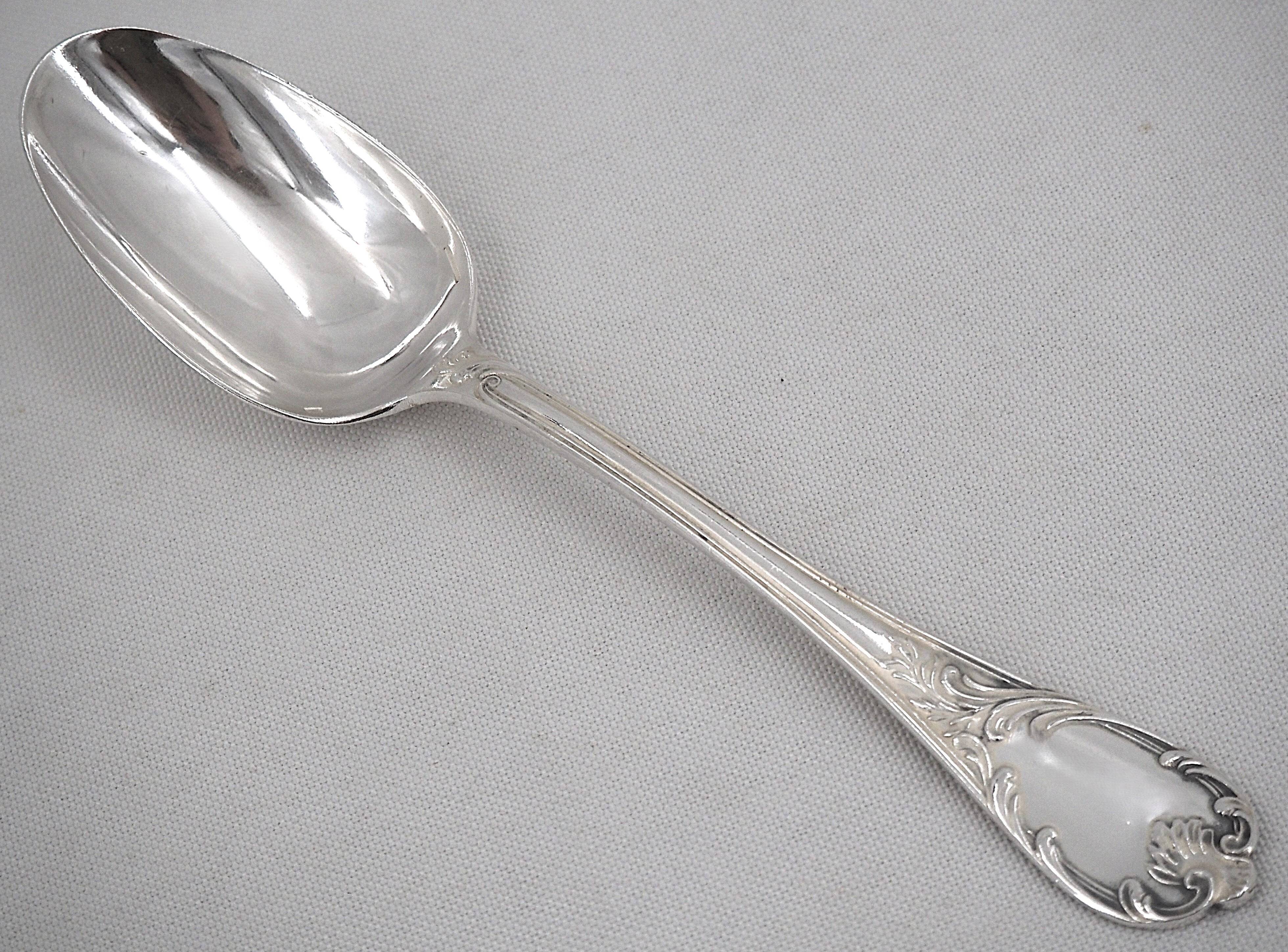 Christofle Marly, 10 silver-plated table spoons, 21 cm.