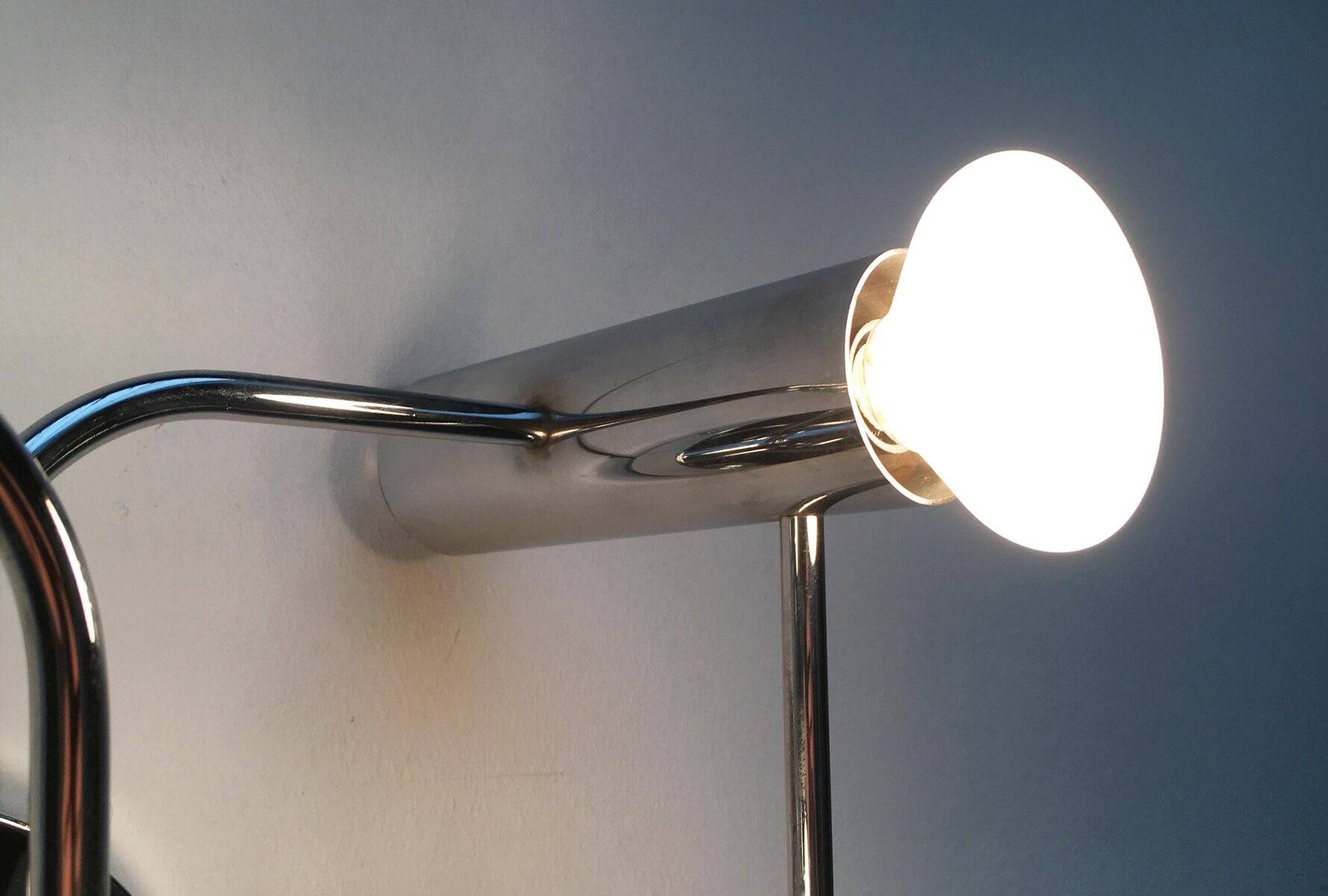 Vintage German Space Age ceiling lamp by Gaetano Sciolari for Leola, 1970s.