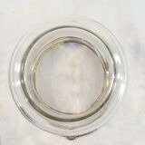 1900 glass cookie bucket engraved silver metal frame