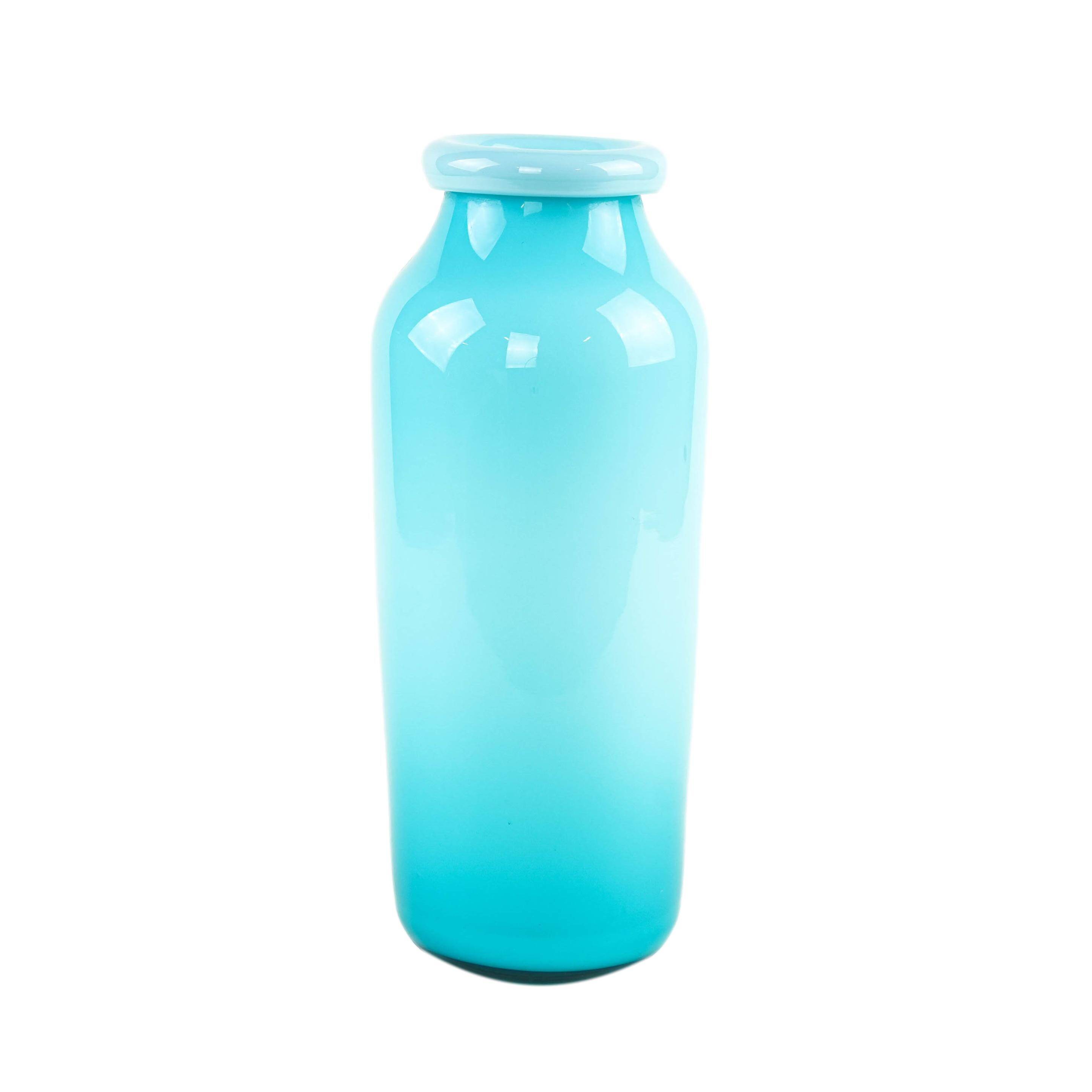 Turquoise vase, 1970s, made in Europe
