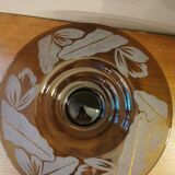 Coupe en verre art déco signée N Collet France