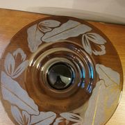 Coupe en verre art déco signée N Collet France