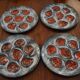 Lot de 4 assiettes à huitre Pornic