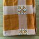 Vintage orange tablecloth
