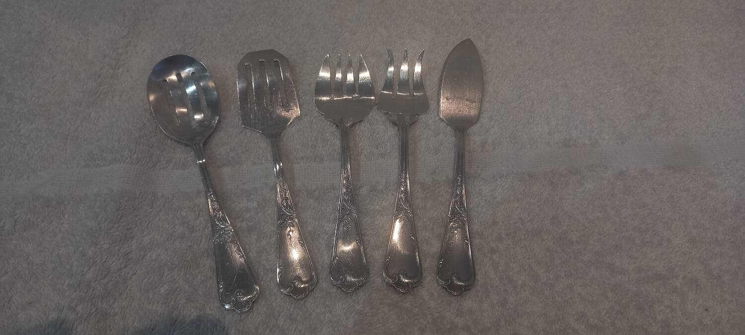 5p hors d'oeuvre service, silver plated metal, goldsmith Ercuis LXV 29