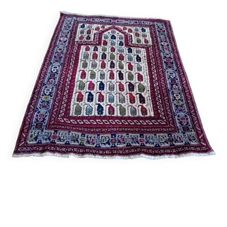 Handmade Afshar Persian Rug 138x112cm