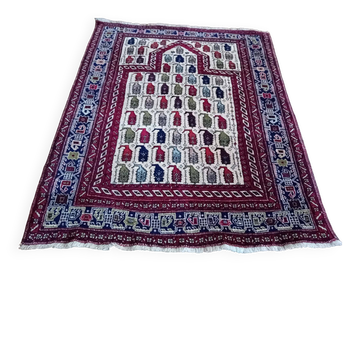 Tapis Persan Afshar fait main 138x112cm