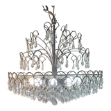 Vintage Italian Crystal Chandelier 8 Lights