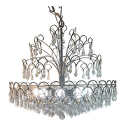 Lustre en cristal italien vintage 8 lumières
