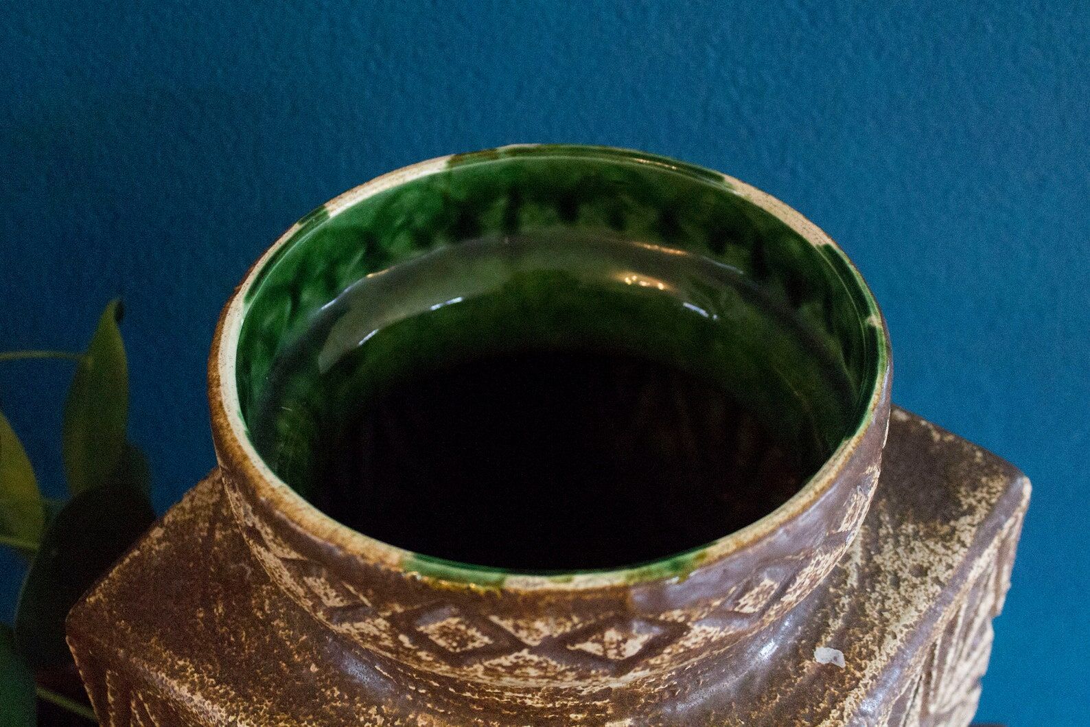 Grand vase de sol vintage fabriqué par bay  W.