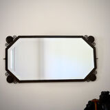 Art deco wrought iron mirror