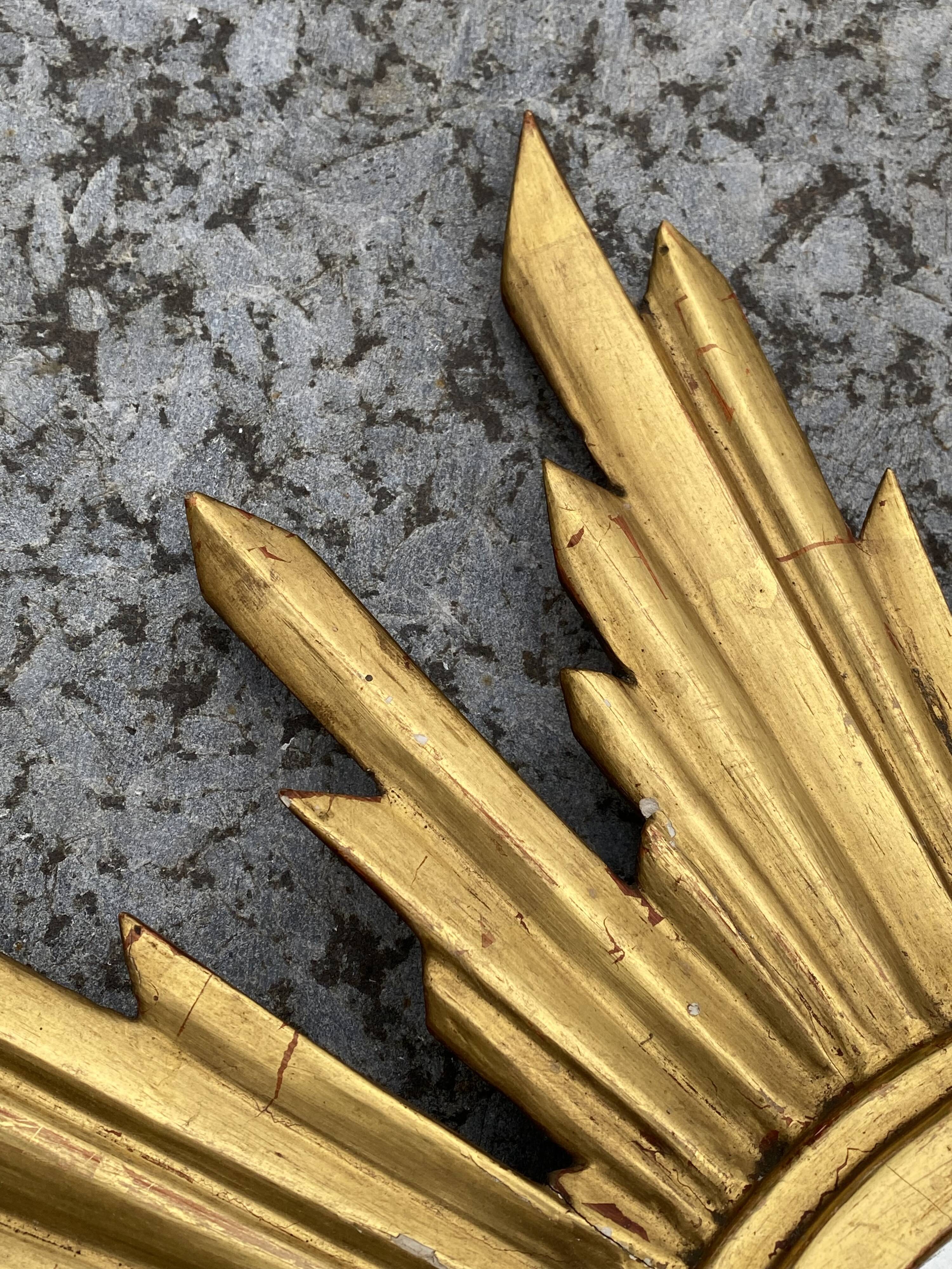 Genuine antique sun mirror