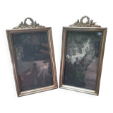 Pair of small copper frames