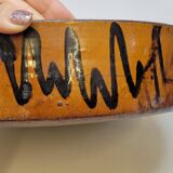 Antique glazed earthenware terrine with black spots, 18th century? 18th century?