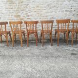 Mismatched bistro chairs