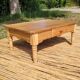 Wooden coffee table - refurbished - unique piece