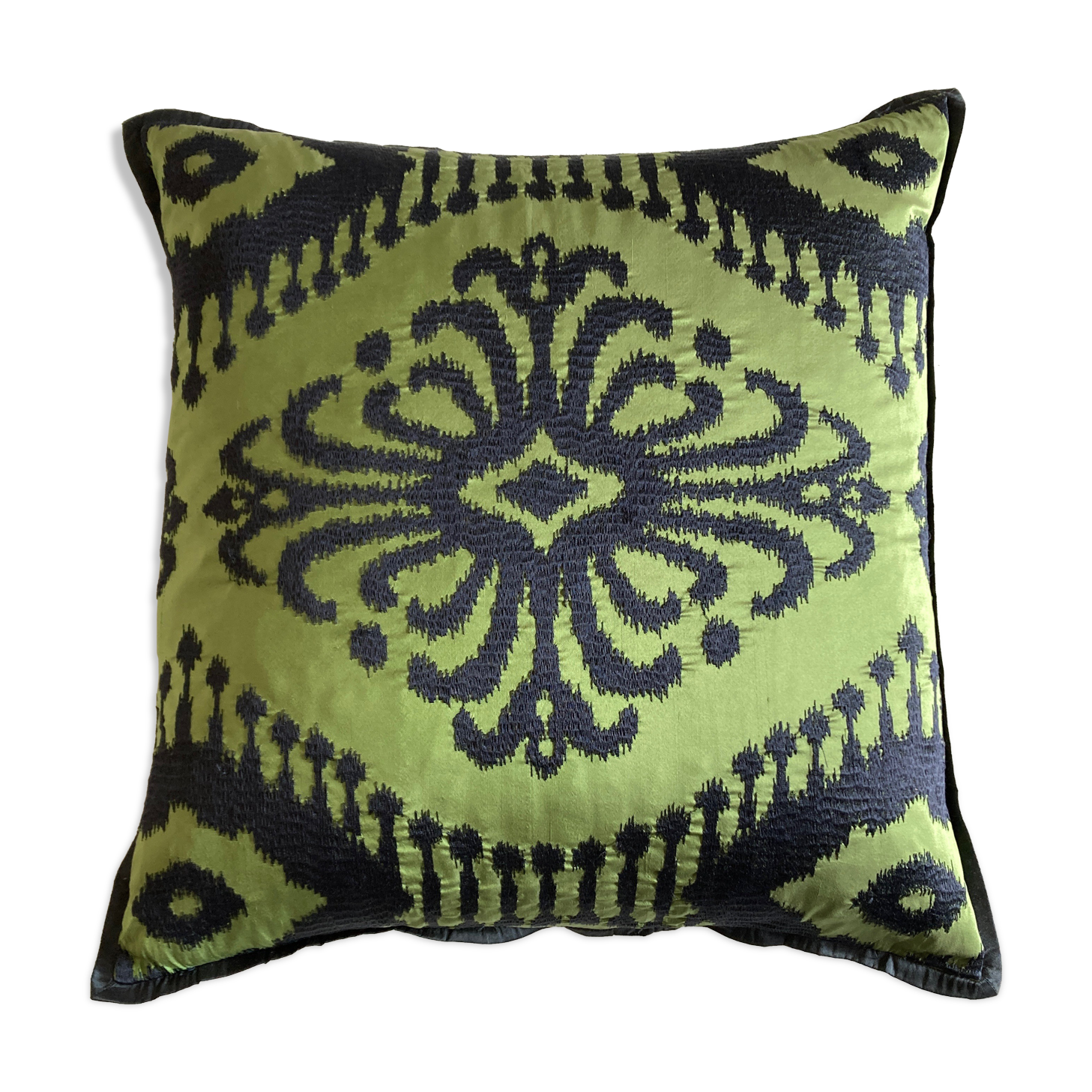 Designer's guild embroidered silk cushion