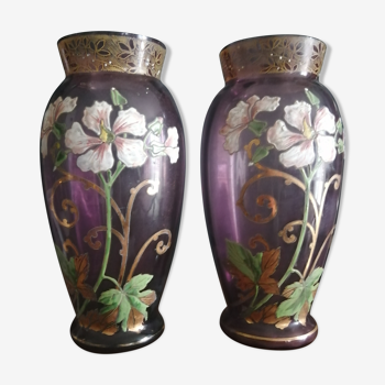 Pair of fat vases