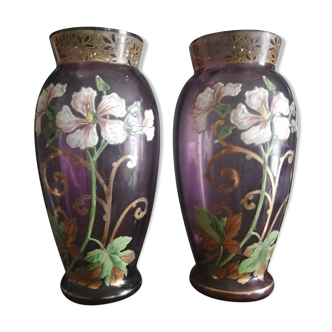 Pair of fat vases