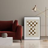 Chequers giclee art print 50x70cm