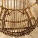 Pair of vintage rattan armchairs