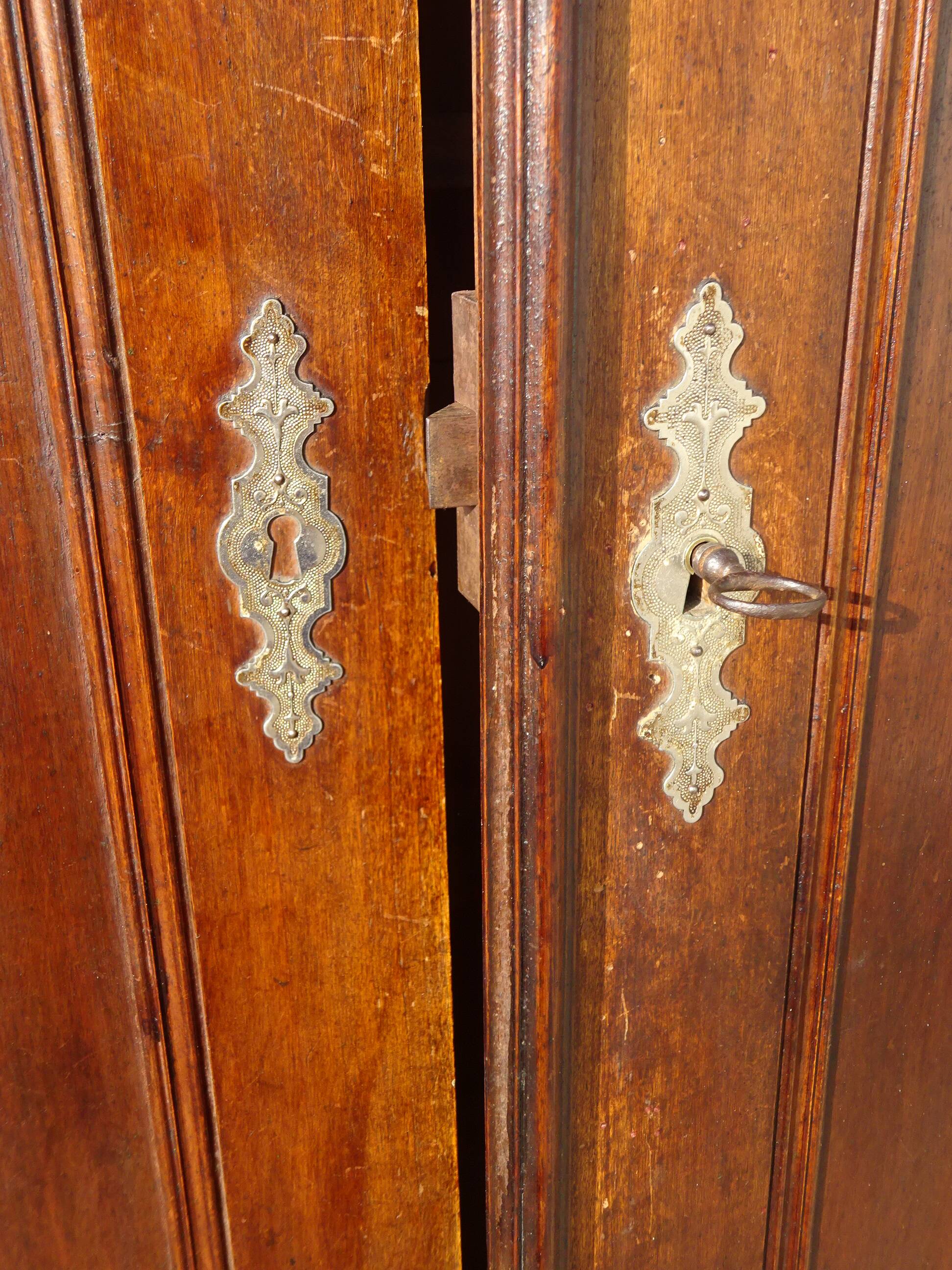 Louis Philippe style walnut wardrobe