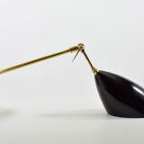 Large pair of vintage Italian wall light brass 1960 certified original edition, no copy