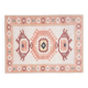 1970s Turkish Oushak Handmade Wool Cotton Pink Area Rug 183x244