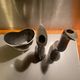Solid aluminium set Anna Efverlund – 2 candle holders and 1 vase