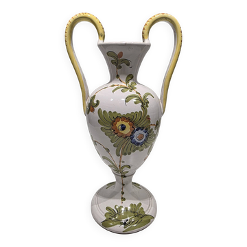Large ceramic vase with handle Italy
