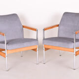 Pair of restored scandinavian midcentury armchairs