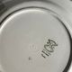 Set of 4 plates Sylvain Moulins des Loups burgundy rose decoration