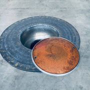 Handmade Folk Art Bar Coffee Table, India, 1970s