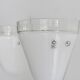 Italian sconces wall lamps  by Leucos with Murano glass, 1970s