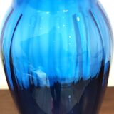 Blue glass vase